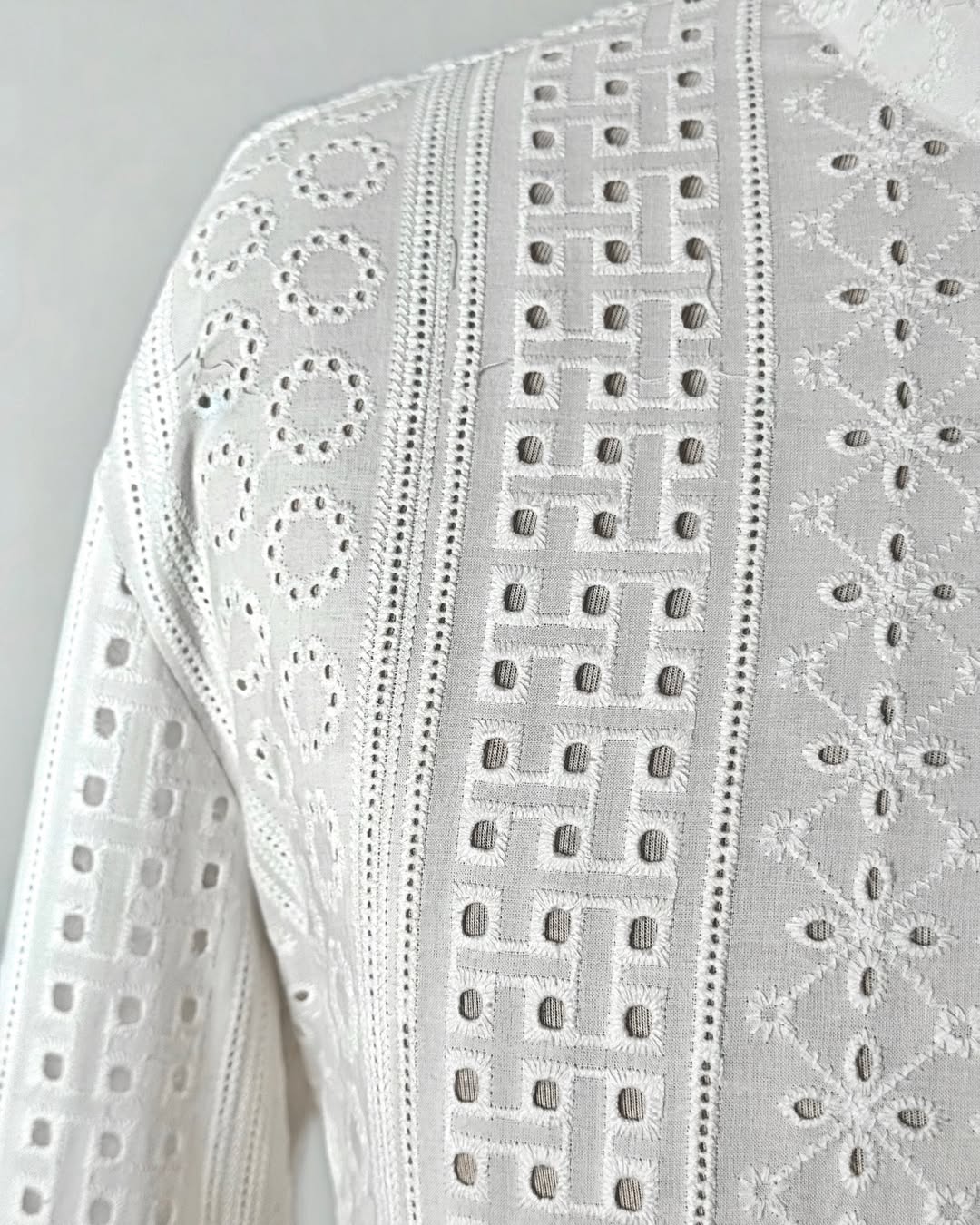 White 3 Piece Shalwar Kameez with Waistcoat & Khussa