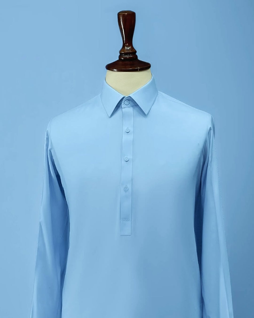 Powder Blue Kameez Shalwar - Sprucity