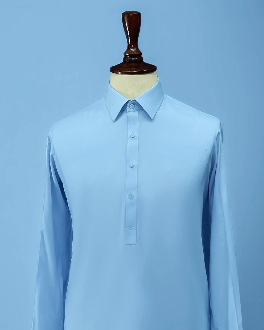 Powder Blue Kameez Shalwar - Sprucity