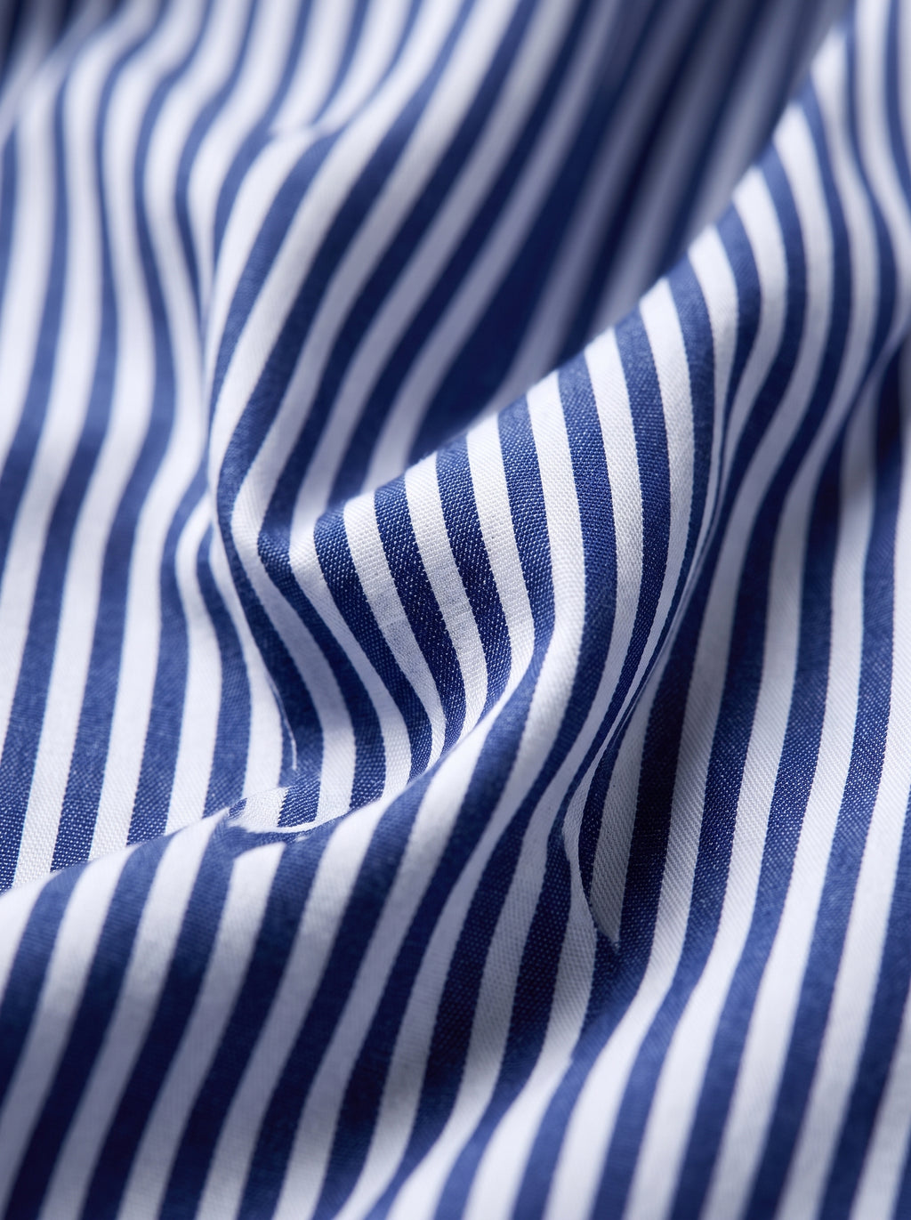 Royal Blue & White Striped Shirt