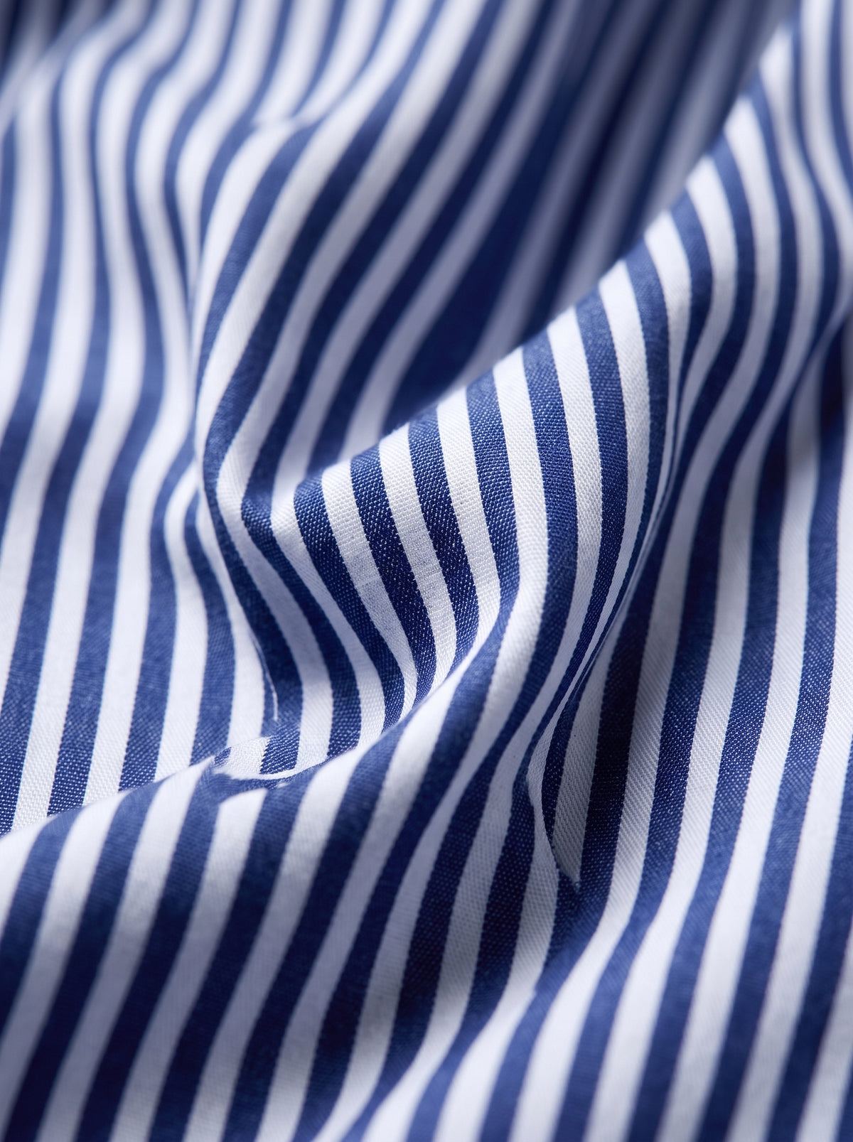 Royal Blue & White Striped Shirt