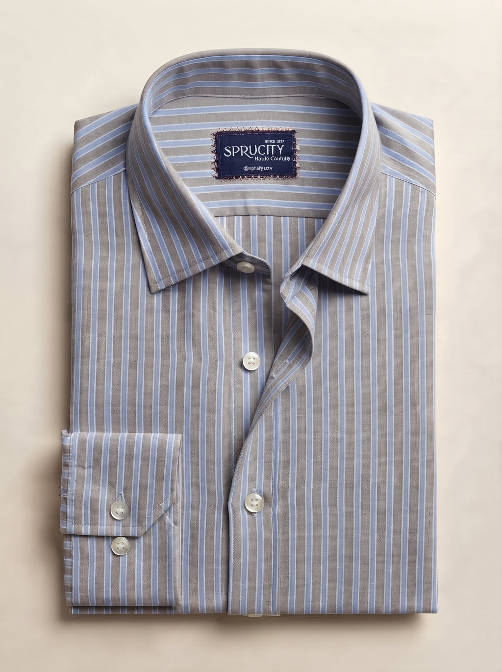 Grey & Blue Stripe Shirt