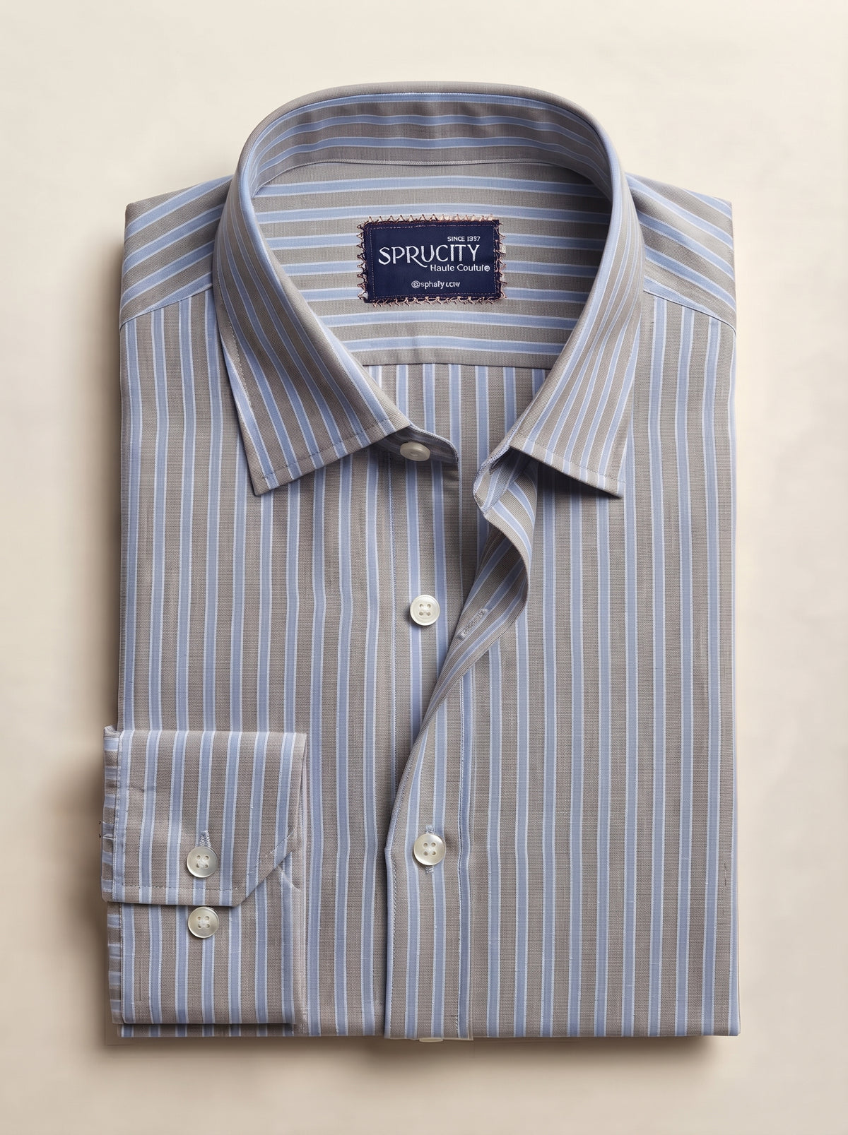 Grey & Blue Stripe Shirt