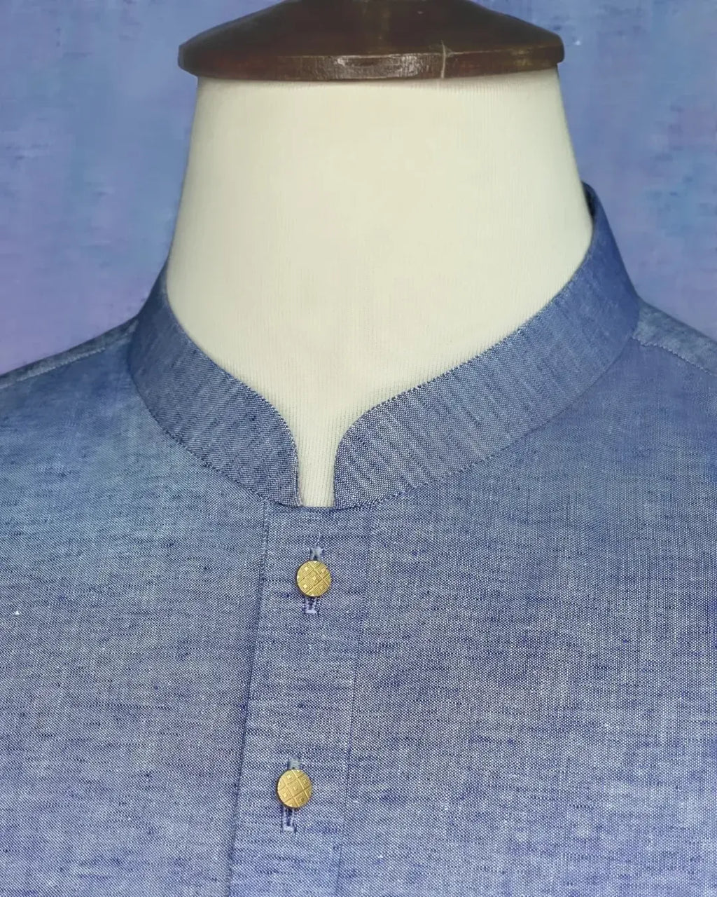 Linen Mist Blue Shalwar Kameez - Sprucity