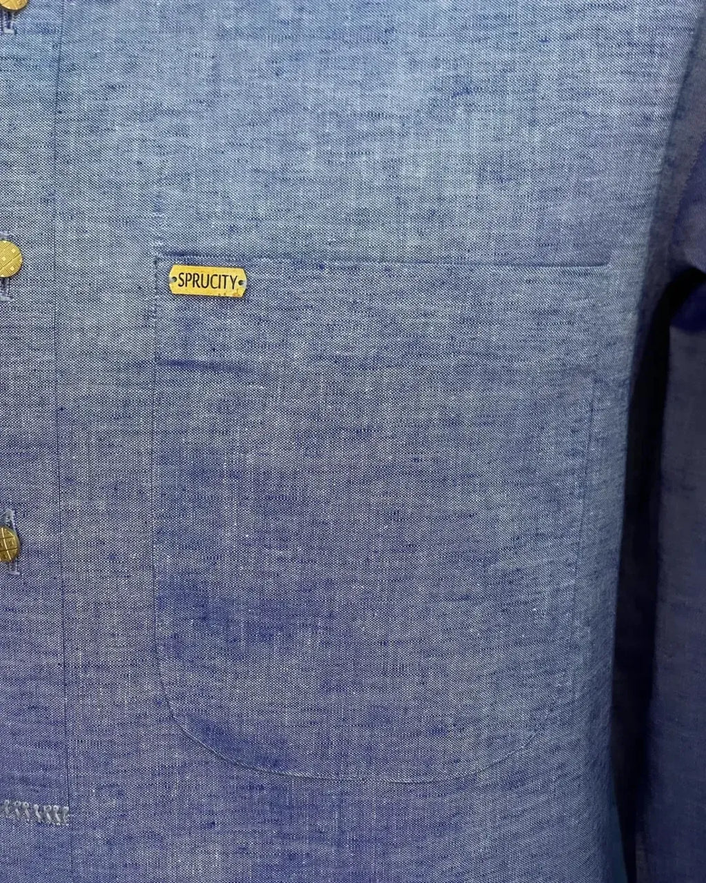 Linen Mist Blue Shalwar Kameez - Sprucity