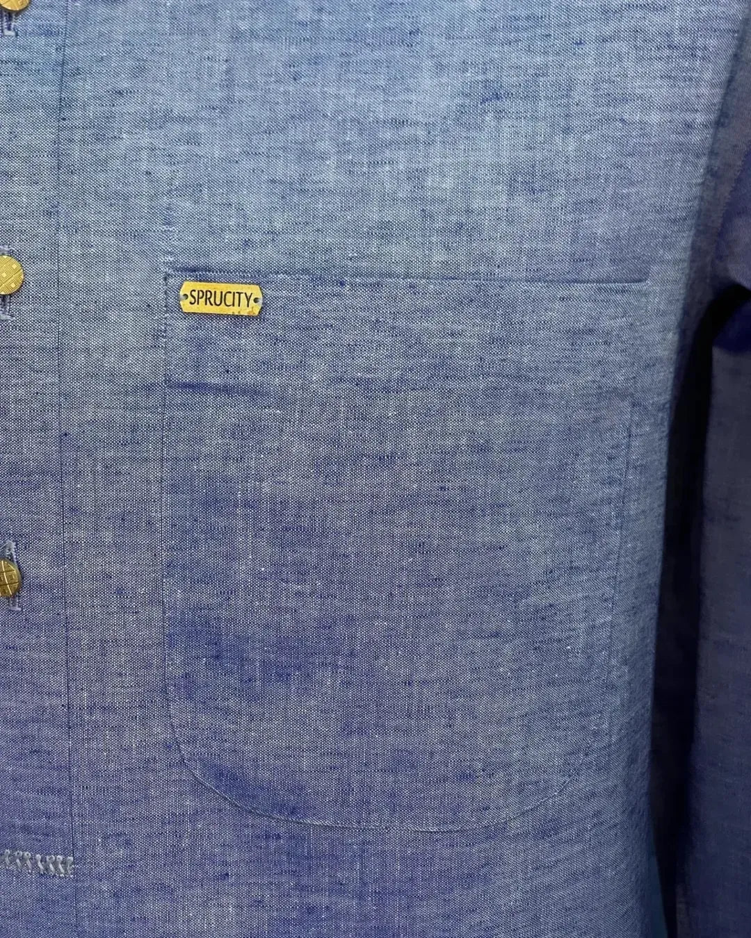 Linen Mist Blue Shalwar Kameez - Sprucity