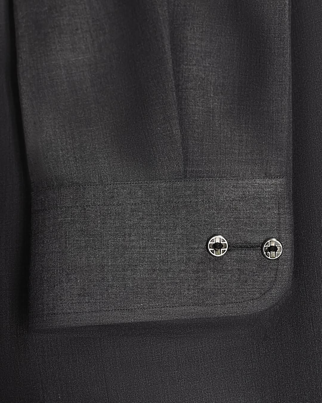 Textured Dark Grey Shalwar Kameez - Sprucity