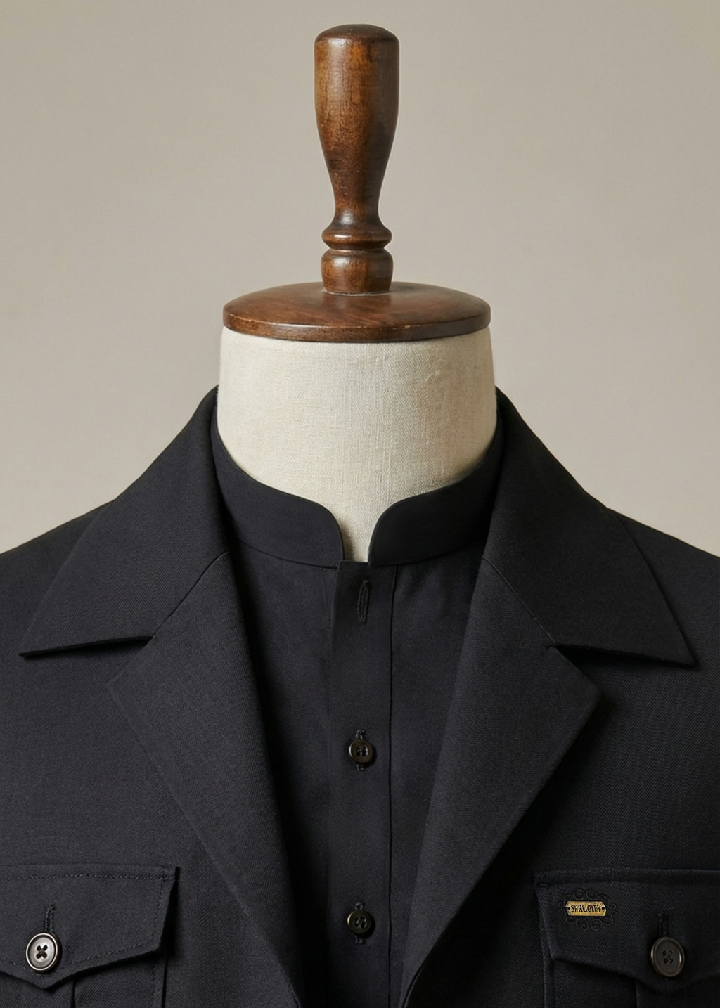 Midnight Black Shalwar Kameez With Matching Premium Utility Waistcoat