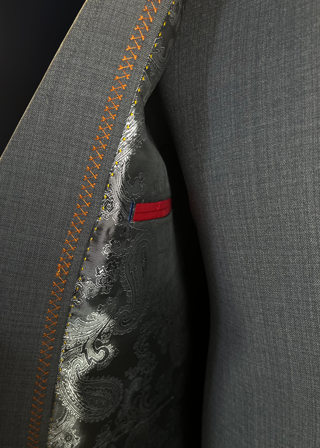 Classic Grey Textured Shalwar Kameez With Matching Waistcoat