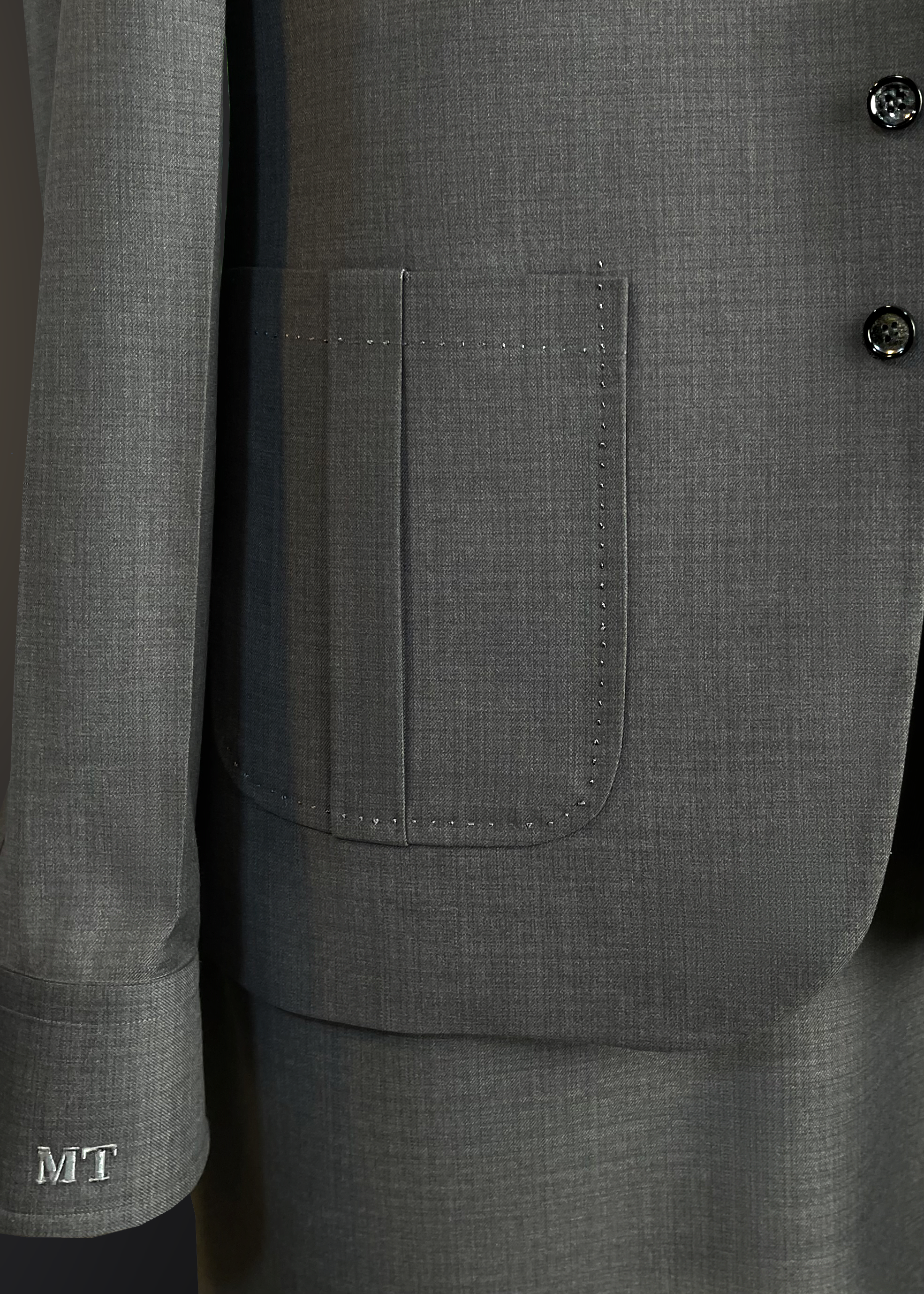 Classic Grey Textured Shalwar Kameez With Matching Waistcoat