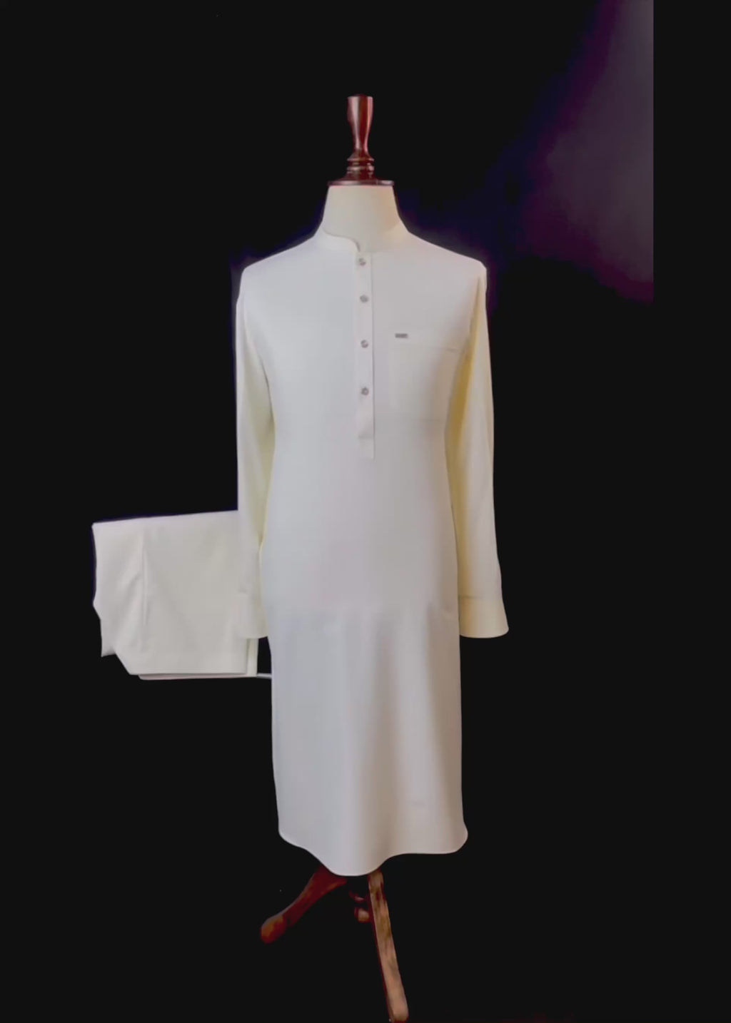 Ivory Glow Shalwar Kameez Wash & Wear (Boski)