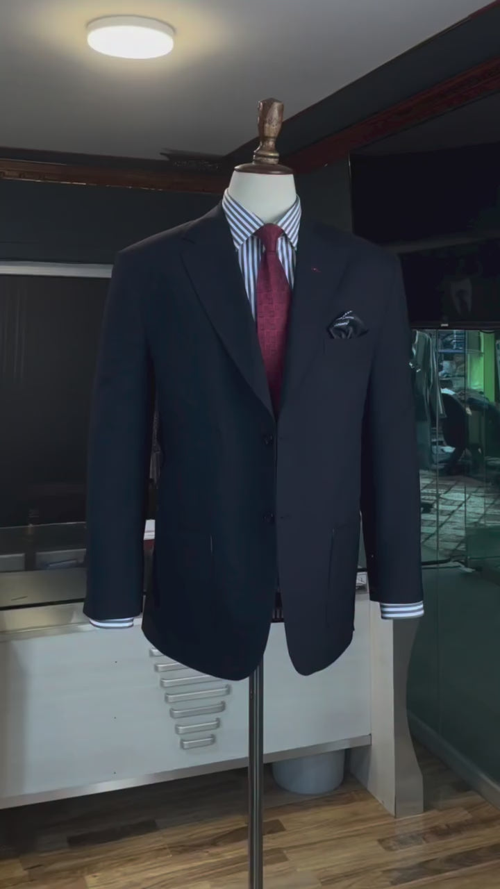 Midnight Navy Italian 2 Piece Suit