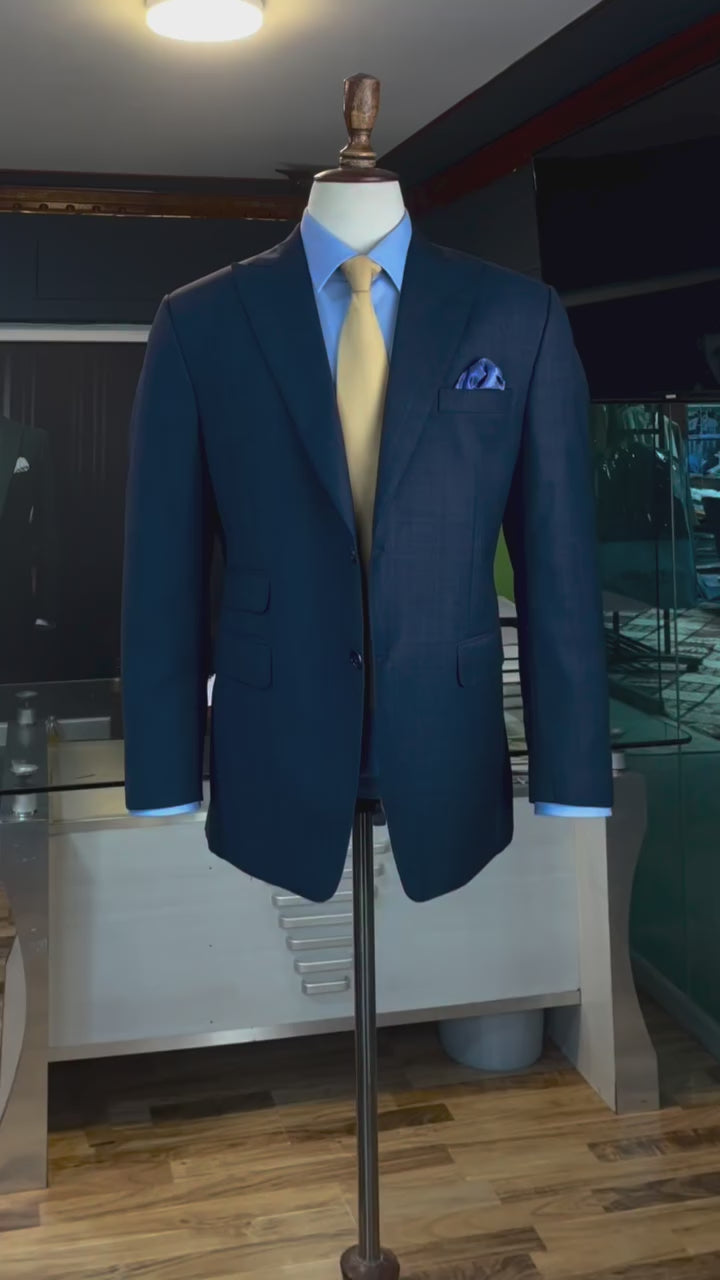 Royal Sapphire Italian 2 Piece Suit