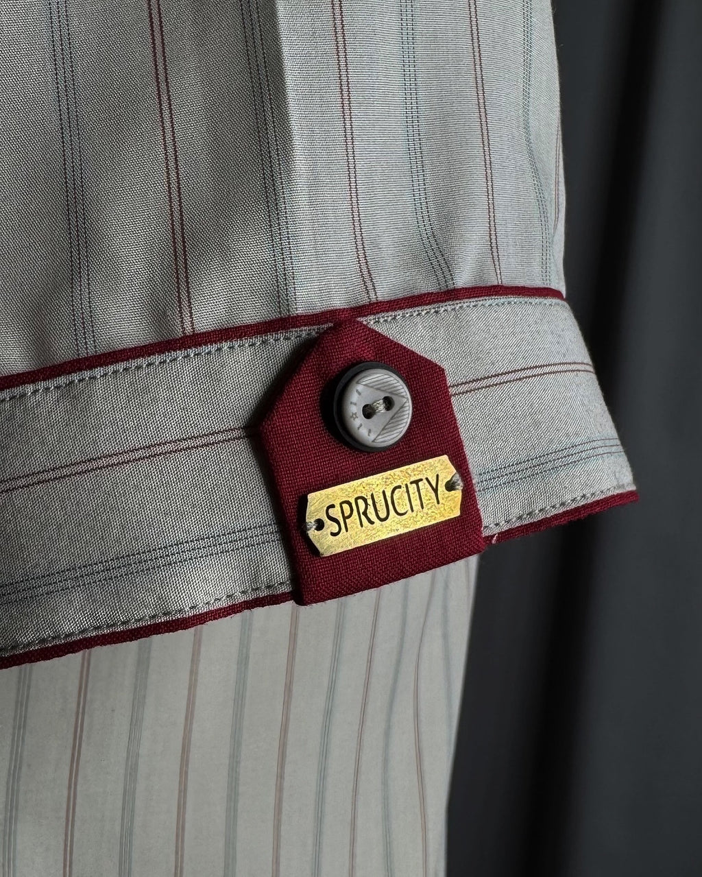 Soft Striped Coat Collar Shirt