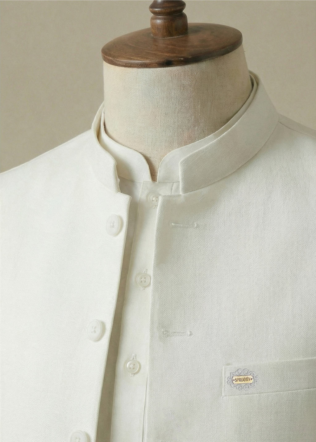Classic White Shalwar Kameez With Matching Waistcoat